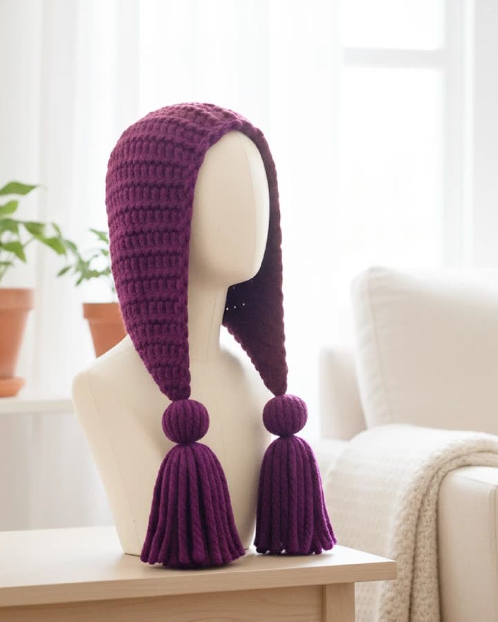 Berry Tassel Hood