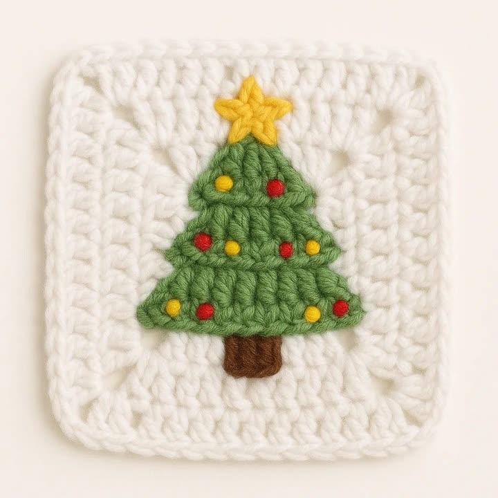 Tinsel Tree Granny Square