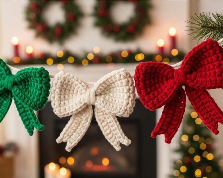 Festive Bows Garland