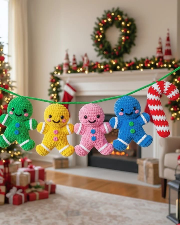 Jolly Gingerbread Garland